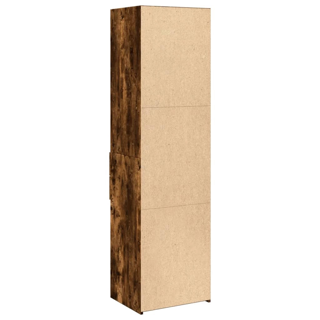 Buffet credenza cassettiera mobiletto mobile contenitore organizer cucina soggiorno salotto alto 50 x 42,5 x 185 cm legno ingegnerizzato marrone 02_0033368