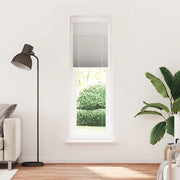 vidaXL Tenda Plissettata Grigio Chiaro 65x200 cm Larghezza Tessuto
