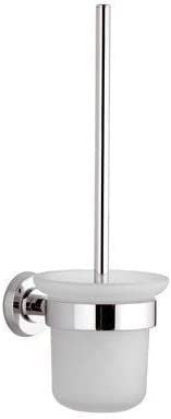 Remer portascopino da muro in ve tro sabbiato bianco - serie arte