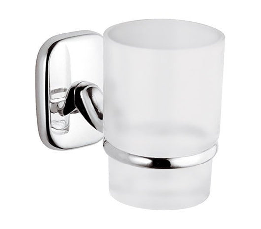 Remer portabicchiere da muro in vetro bianco sabbiato - serie su