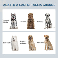 Ciotole per Cani Rialzate 60x30x36 cm con Cassetto in Acciaio Inox e Legno Grigio