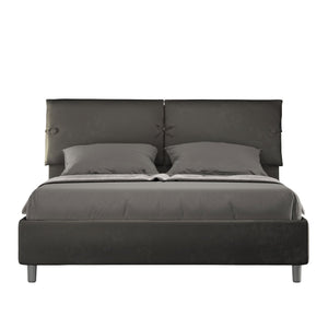 Letto Matrimoniale 160x200 cm con Rete Sleeper Grigio