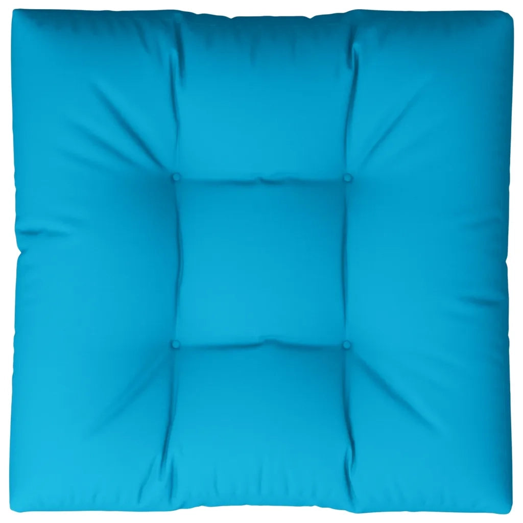 Cuscino per Pallet Blu 80x80x12 cm in Tessuto