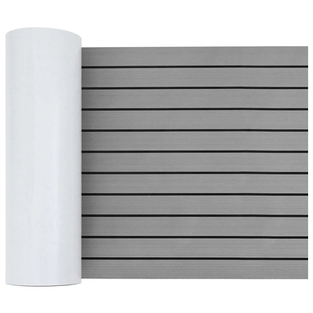 Tappetino per Barche Grigio Chiaro e Nero 240 x 60 cm EVA 42046773