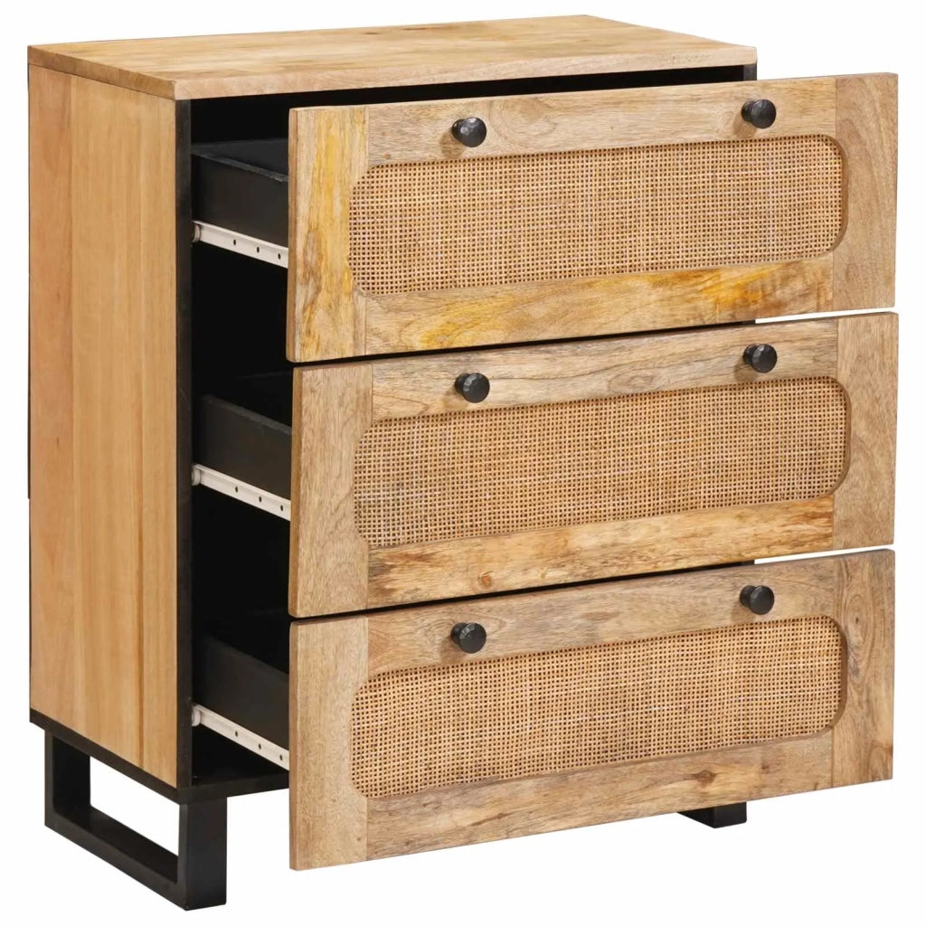Credenza 2 pcs Marrone 60 x 33 x 75 cm Legno di mango massello 3310058
