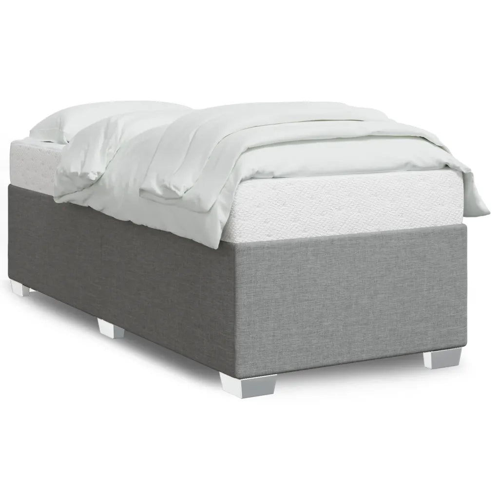 Giroletto senza Materasso Grigio Chiaro 90x200 cm Tessuto
