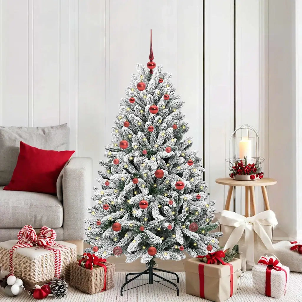 Albero di Natale | Decorazioni natalizie artificiale con 150 LED Verde e Bianco 150 cm