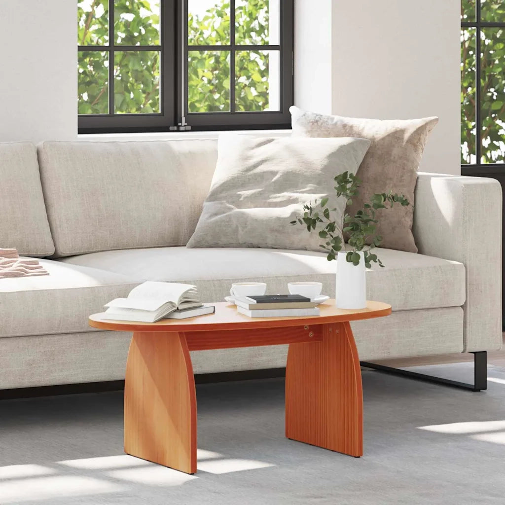 Tavolino da salotto Marrone cerato 80 x 40 x 35 cm 873534