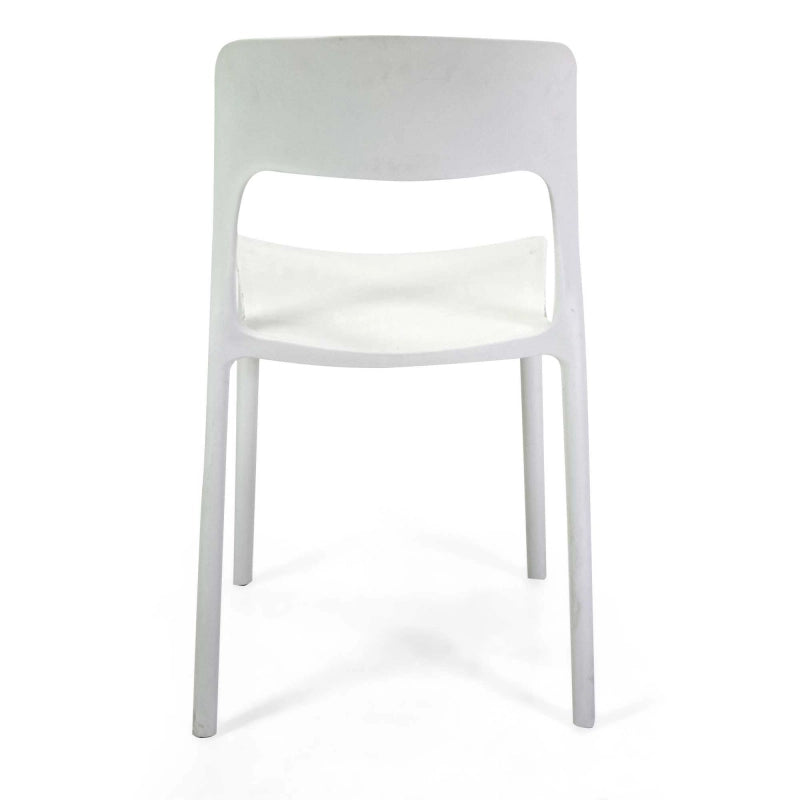 Sedia polipropilene Risto impilabile bianco cm 47x52h83