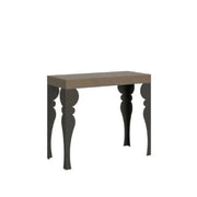 Consolle allungabile 90x40/300 cm Paxon Premium tortora gambe antracite