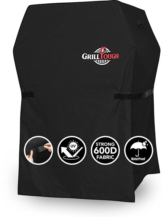 Copertura per Griglia Esterna Resistente alle Intemperie - Impermeabile, Resistente alle Intemperie, Resistente ai Raggi UV e alle Radiazioni UVA con Cinture Regolabili - Copertura per Griglia Esterna per Griglia a Gas (75L x 66B x 109H cm)