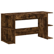 Scrivania | Tavolo da Ufficio Rovere Fumo 140x50x75 cm in Legno Multistrato