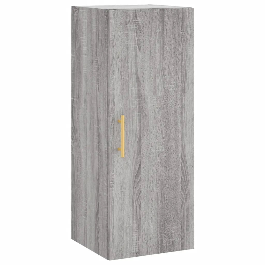 Credenza-Buffet-Armadio da cucina Grigio Sonoma 34,5x34x180 cm in Legno Multistrato 707280
