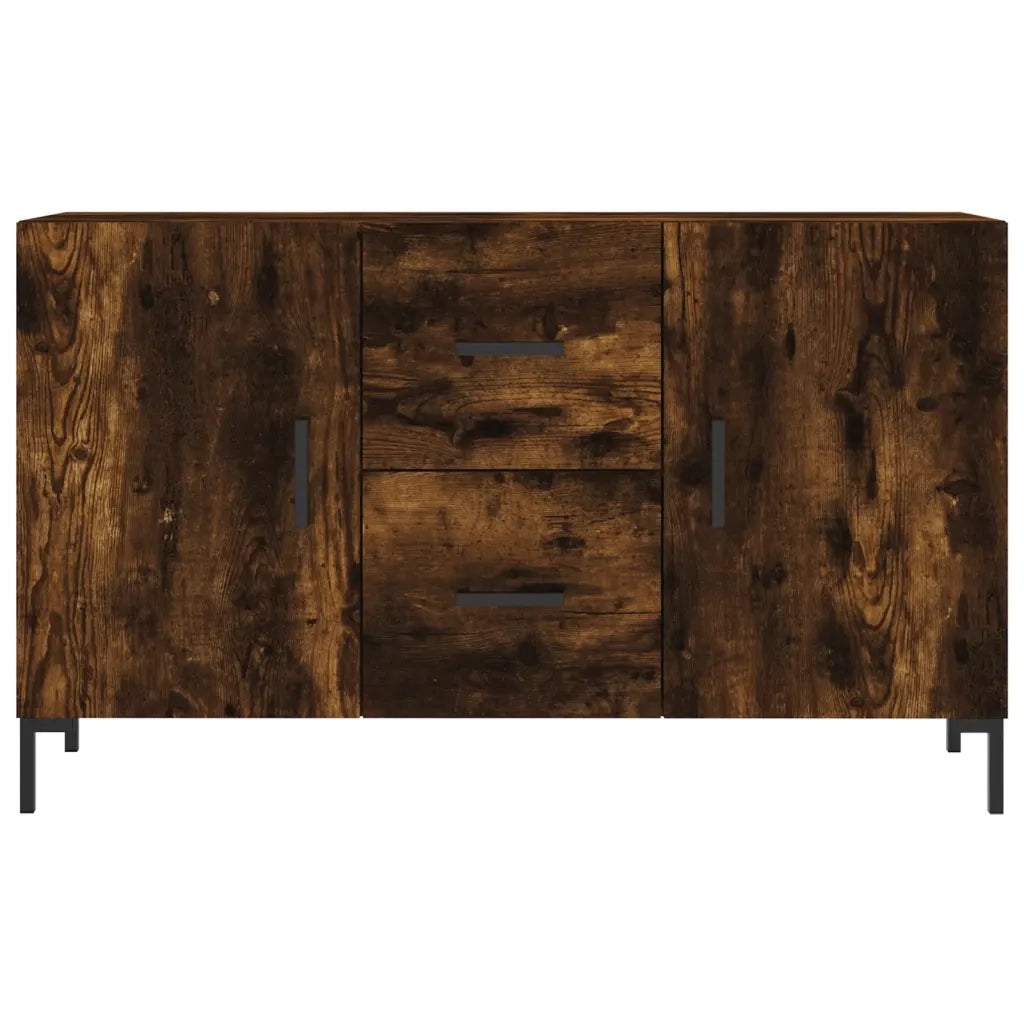 Credenza | Madia | Buffet da pranzo | Armadio da pranzo Rovere Fumo 100x36x60 cm in Legno Multistrato