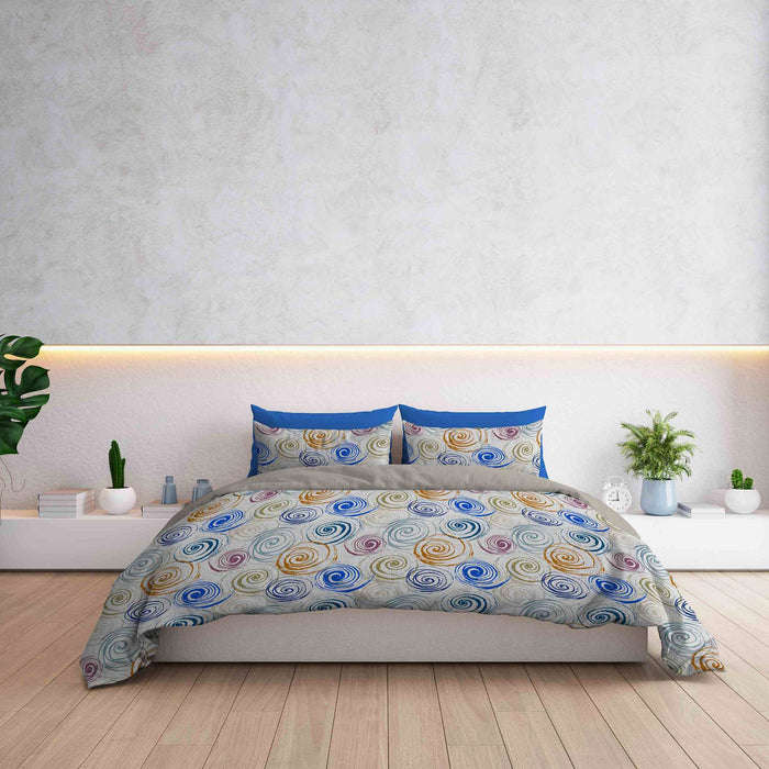 Copripiumino 1 Piazza e Mezzo con Federe Stampato Spirlas