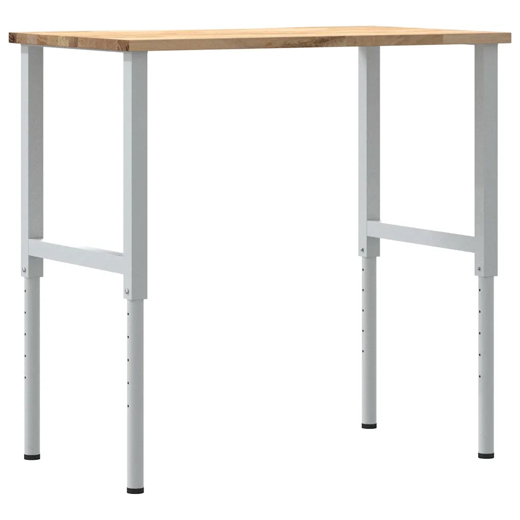Banco da Lavoro 100x60x(71,5-98) cm Legno Massello Rovere 3309717