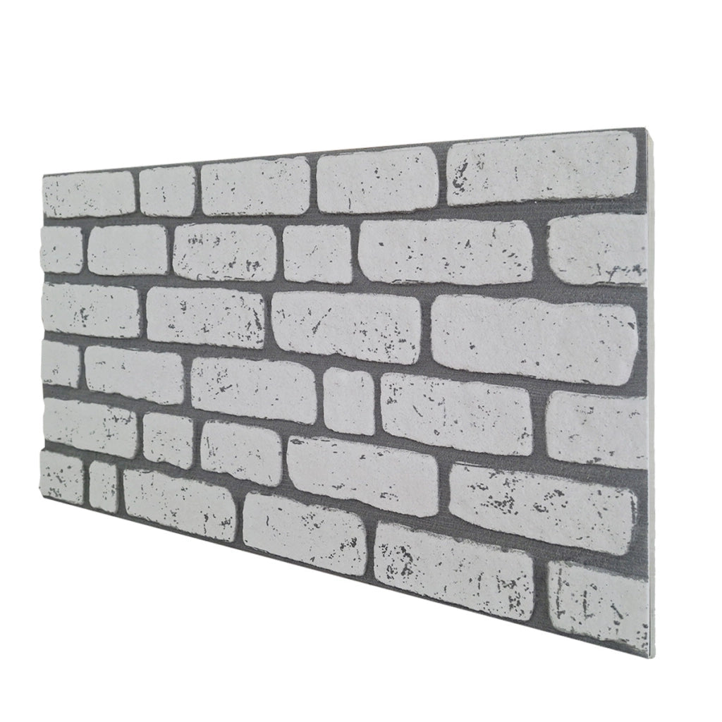 Newcastle -  Pannello finto mattone in EPS Resinato finitura ruvida Misura 100x50 Cm spessore 2 cm - RETAIL BOX da 10 pannelli (sviluppano 5 MQ)