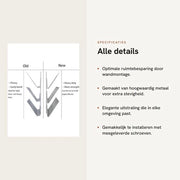 Organizzatore di documenti per parete, formato A4, con design elegante, per tenere a posto mappe, riviste e documenti, robusto e flessibile.