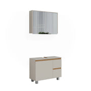 Vicco Set di mobili da bagno Cashmere/Artigianale 2 parti