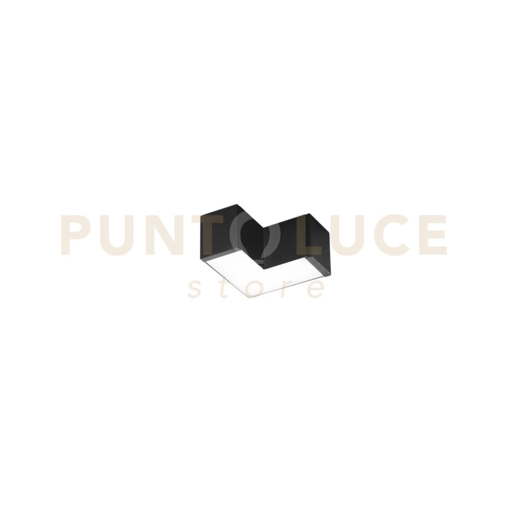 CONNETTORE ANGOLARE LED NERO 8W 1100LM CCT 3000K / 4000K PER BARRA LED NEXT