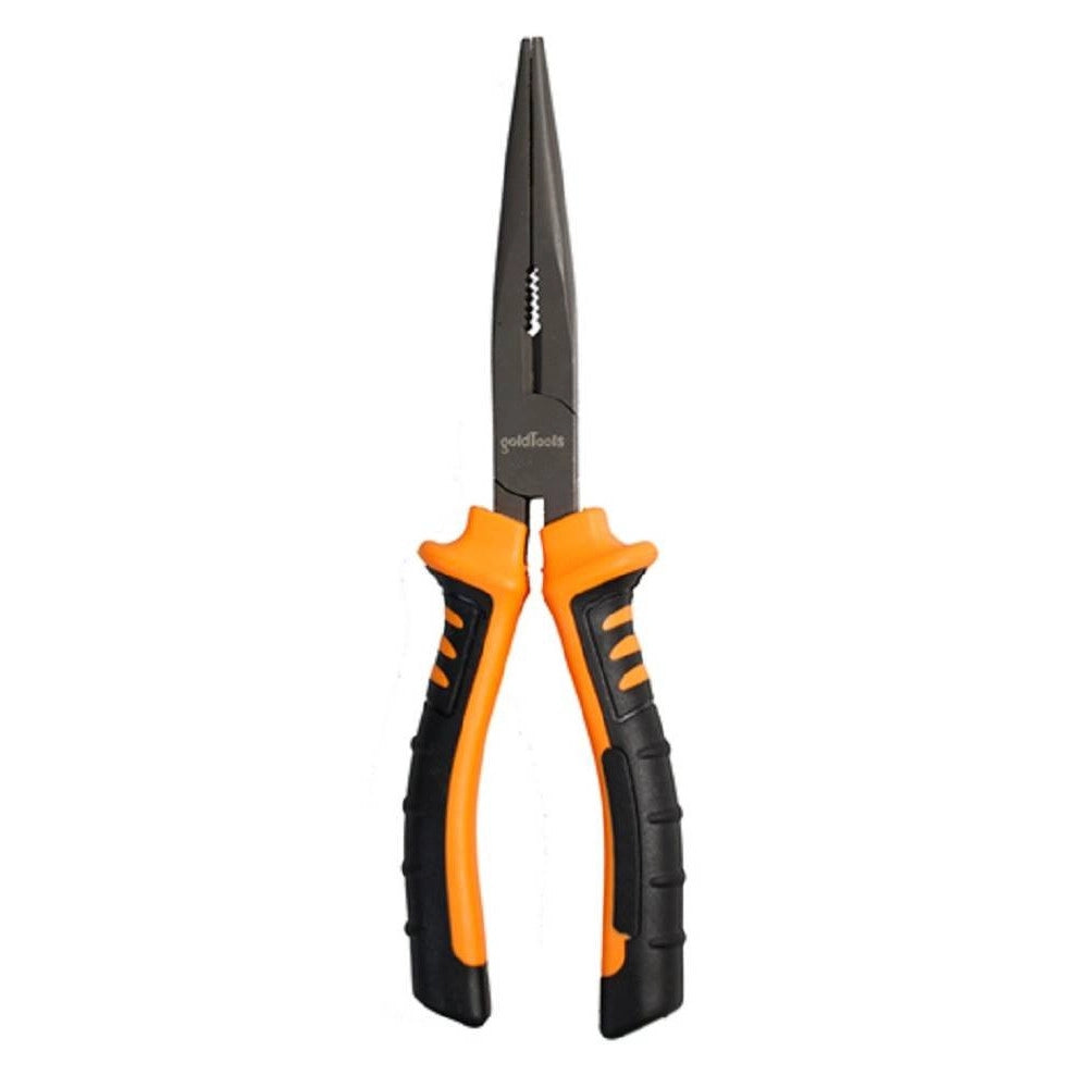 Trade Shop - Pinza A Becco Lungo 8'' 22 Cm Con Becchi Zigrinati Con Impugnatura Antiscivolo -
