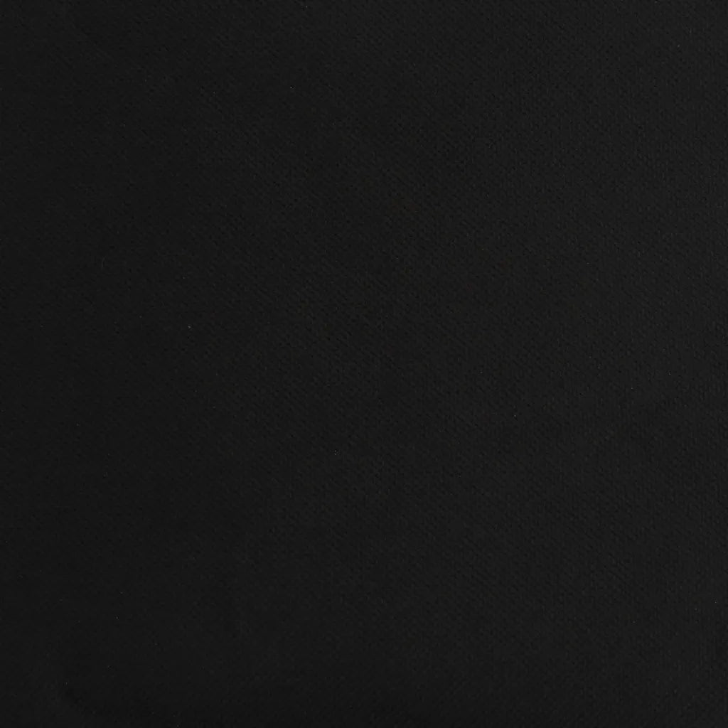 Lettino Prendisole Pieghevole Nero in Tessuto Oxford e Acciaio 360176