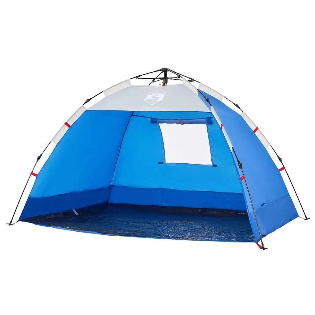 Tenda da Spiaggia 2 Persone-Tenda da campeggio Azzurro Rilascio Rapido Impermeabile 985345