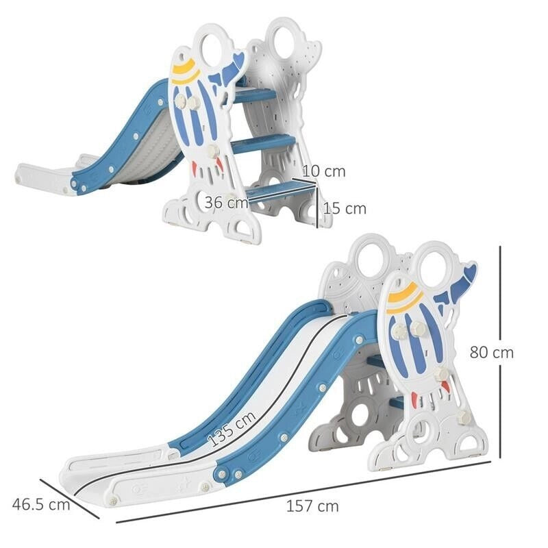 SCIVOLO PER BAMBINI 18-36 MESI IN PE E PP CON SCALE ANTISCIVOLO 157 X 46.5X80 CM