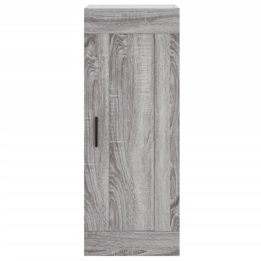 Buffet credenza cassettiera armadio mobile contenitore organizer cucina soggiorno salotto rovere Sonoma alto 34,5 x 34 x 180 cm legno ingegnerizzato grigio 02_0035273