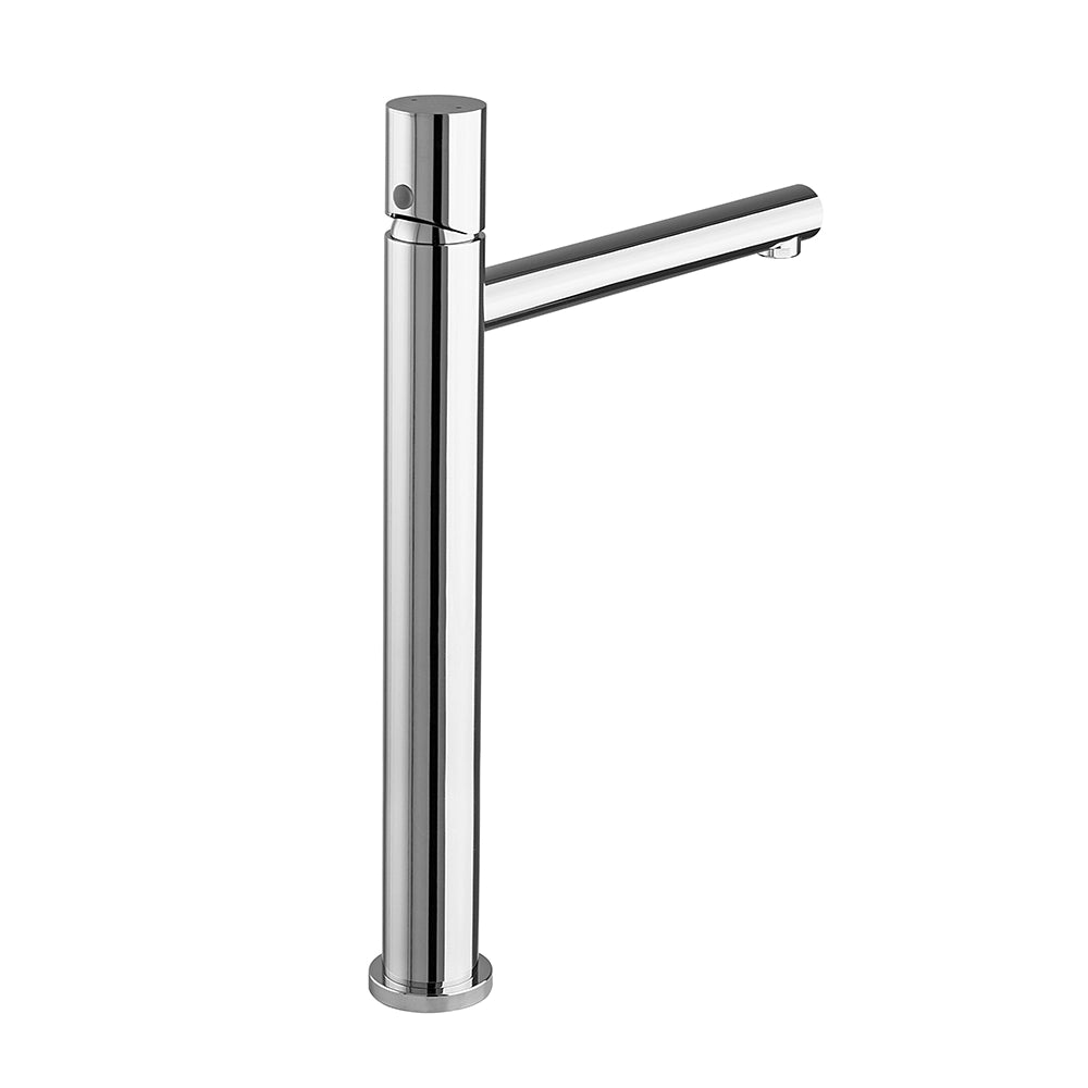 Miscelatore lavabo alto cromo senza leva in acciaio inox Gemini
