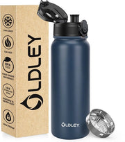 Fles da 600ml/20oz in acciaio inossidabile, termos da acqua a doppia parete, mantiene calde e fredde le bevande, impermeabile, BPA-free, fles metallico isolato per sport, lavoro, esterno, escursioni