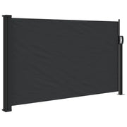 Tenda da Sole | Tenda parasole Laterale Retrattile Nera 120x600 cm