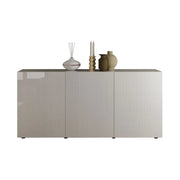 Buffet SCENA – L181 x H84 x P42 cm – 3 porte – Bianco lucido