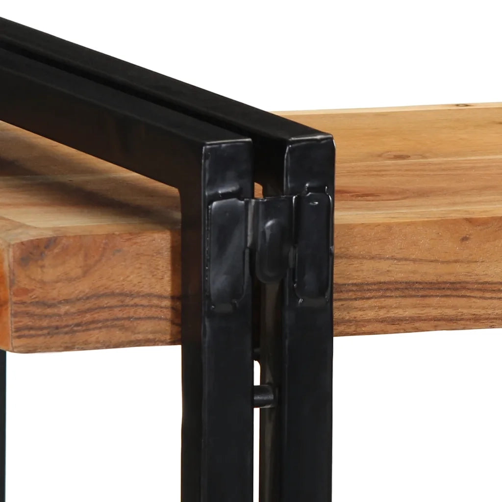 Mensola da Parete 110x33x45 cm Legno Massello di Acacia 4017490