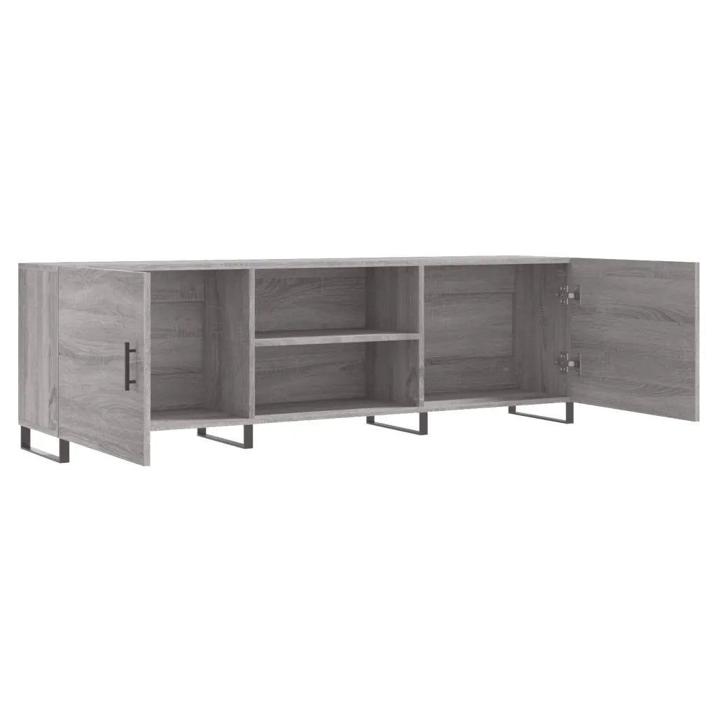 Mobile Porta TV Grigio Sonoma 150x30x50 cm in Legno Multistrato 829122