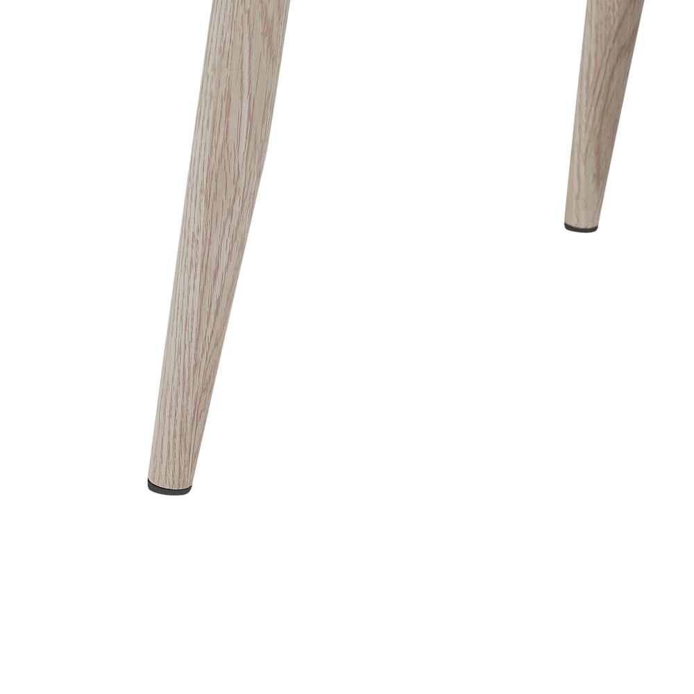 Scrivania da Ufficio in Legno Chiaro e Bianco 100 x 48 cm Cassetto Scaffale Scandinavo