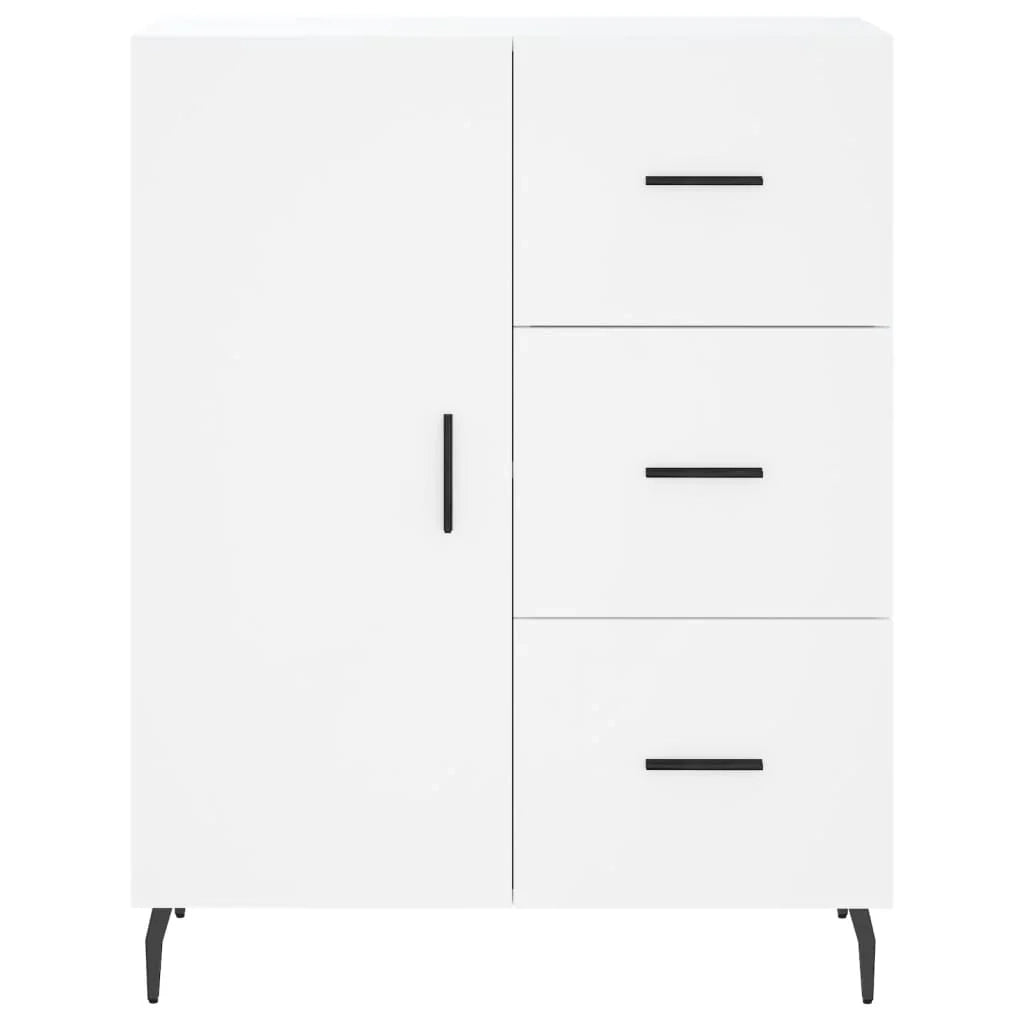 Buffet credenza cassettiera mobiletto mobile contenitore organizer cucina soggiorno salotto alto 69,5 x 34 x 180 cm legno ingegnerizzato bianco 02_0032597