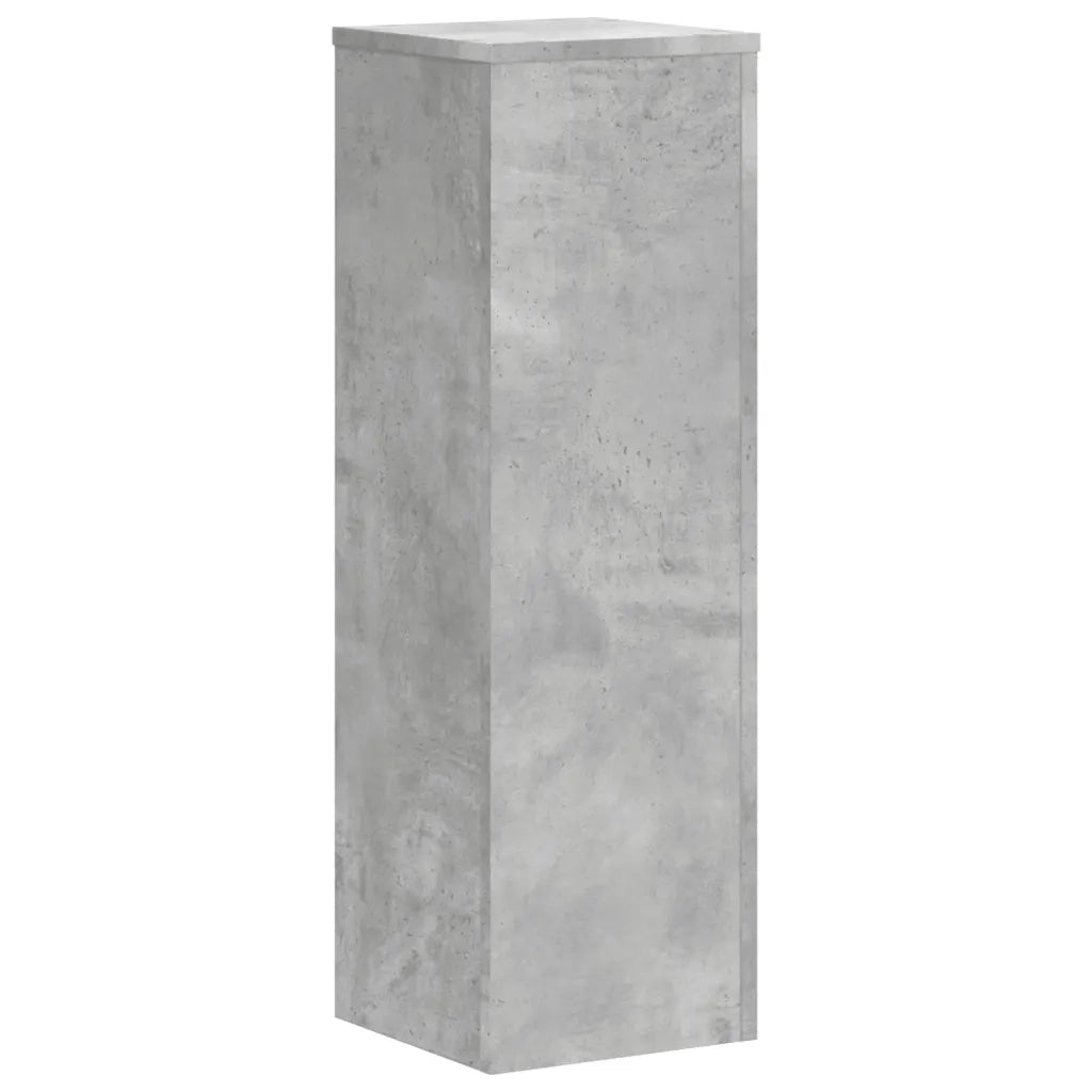 Supporti per Piante 2 pz Grigio 25x25x80 cm Legno Multistrato
