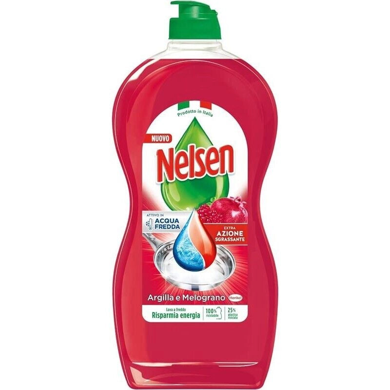 NELSEN DETERSIVO PER PIATTI A MANO 850 ML ARGILLA E MELOGRANO