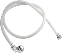 Doccetta bidet con flessibile bianco, rompigetto con gancio e appendino