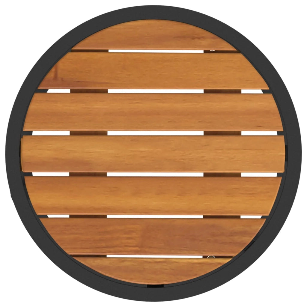 Set di 2 pz Tavolini da salotto | Tavolino da caff¨¨ | Tavolino da Soggiorno Naturale e Nero 55 x 55 x 45 cm