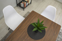 Sedia Valora OSAKA bianca gambe nere ergonomica per soggiorno