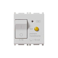 14411.10.Sl Interruttore Mtdiff.1P+N C10 10Ma Silver Plana