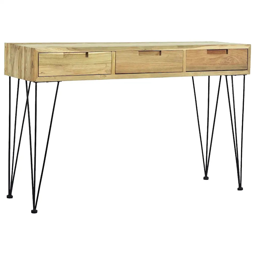 Tavolo Consolle 120x35x76 cm in Legno Massello di Teak cod mxl 18769