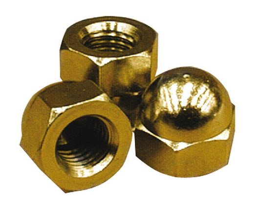 400pz dado esagonale cieco in ottone lucido m 6 cod:ferx.vit11183