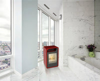Stufa a Bioetanolo da Interno 65x40x38 cm 2,5kW Vannini Fiammetta Junior Statica Bordeaux