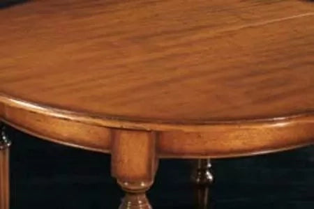 Tavolo rotondo classico allungabile tornito legno bassano 120x120x80 - Mobili 2G