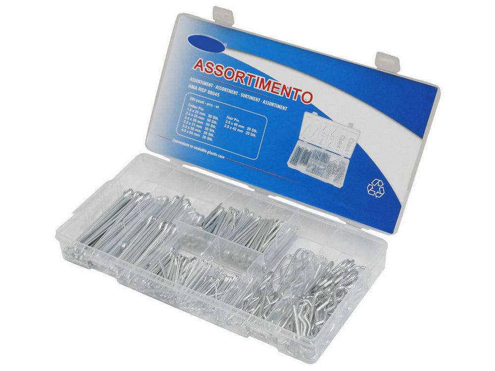 assortimento coppiglie di sicurezza 260 pezzi cod:ferx.vit40377
