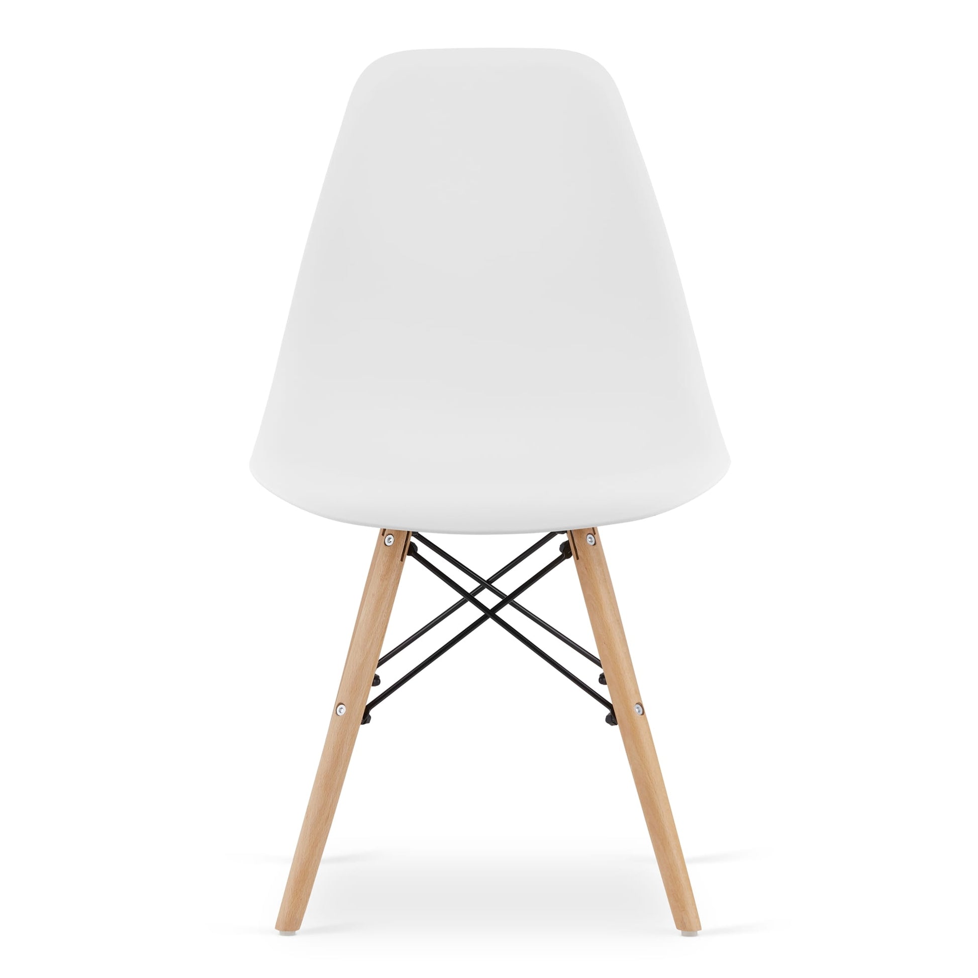 Sedia ergonomica Valora OSAKA con gambe bianche naturali per soggiorno