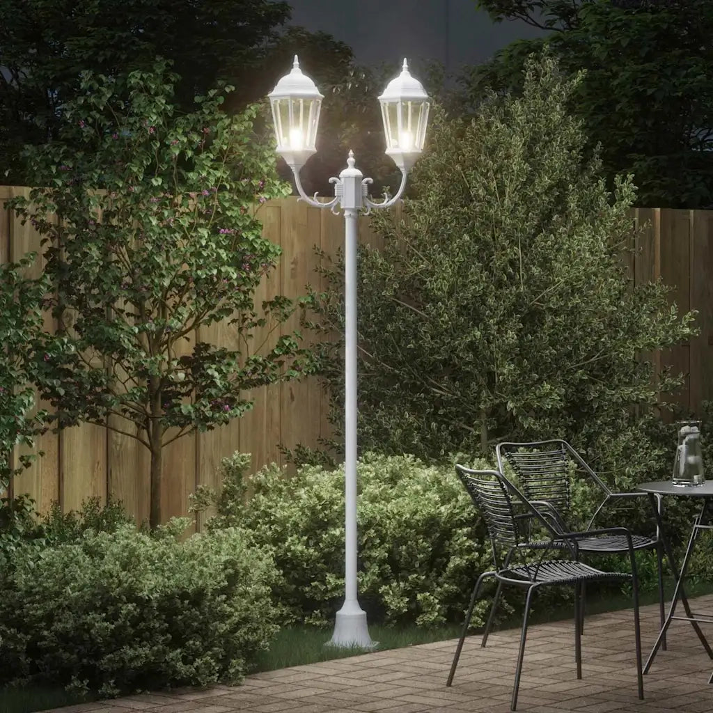 Luce da Giardino Bianco 68 x 20 x 235 cm Alluminio e vetro CFW1200632